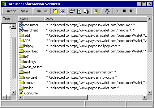 Screenshot of IIS configuration